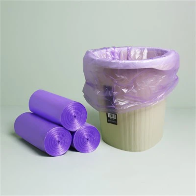 Sacs poubelles violets respectueux de l'environnement et durables