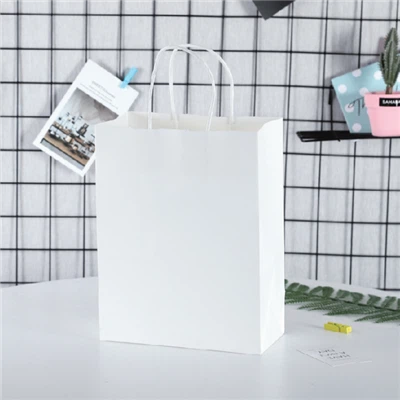 Sac fourre-tout rond en papier kraft avec corde