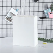 Sac fourre-tout rond en papier kraft avec corde