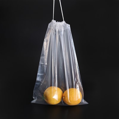 Sac à cordon en plastique transparent